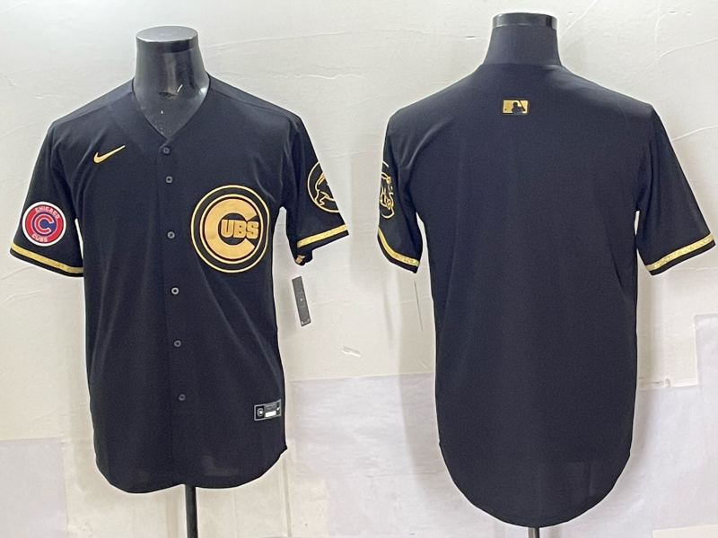 Men Chicago Cubs blank black Nike MLB 2025 Jersey 004->chicago cubs->MLB Jersey